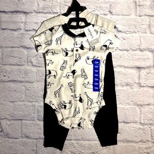 NWT CARTER'S 3 PC BABY with animals  12 MONTHS
